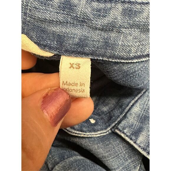 Soft Surrounding Oversize Denim Blouse size XS - Picture 9 of 9